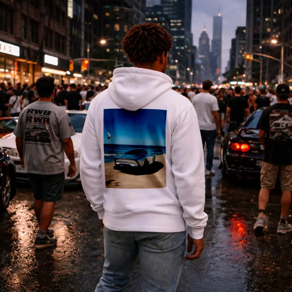 Mercedes Vision EQXX Silver Beach Coastal – Hoodies