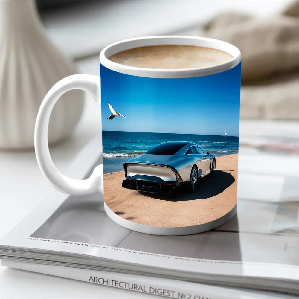 Mercedes Vision EQXX Silver Beach Coastal – Mugs