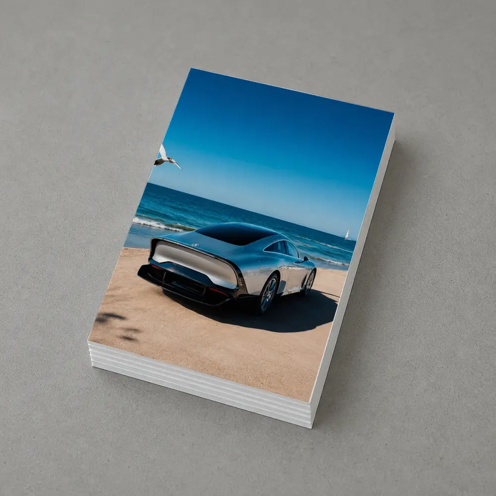 Mercedes Vision EQXX Silver Beach Coastal – Postcards