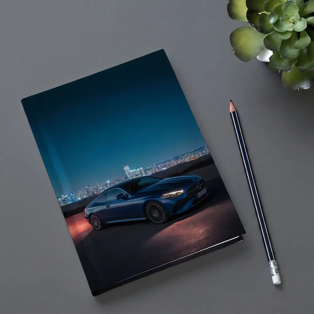 Mercedes CLE Coupe Blue City Night – Notebooks