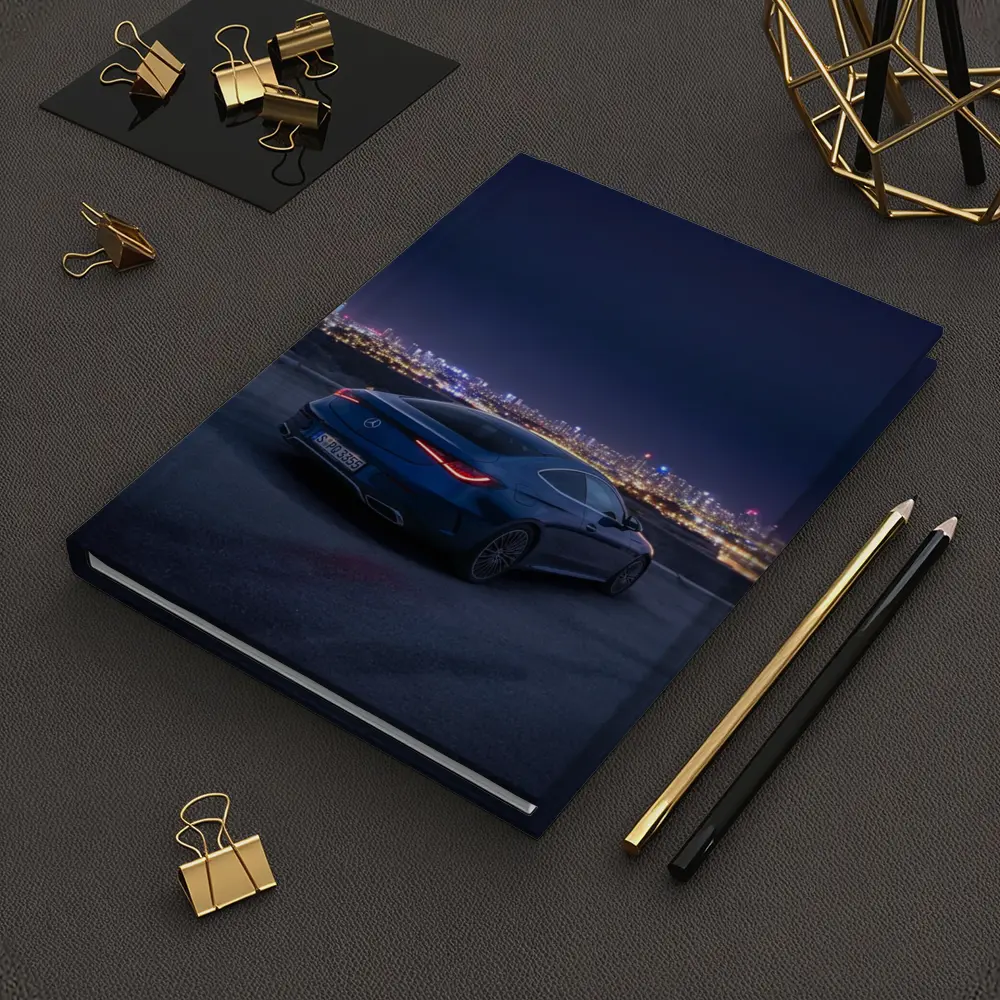 Mercedes CLS Night City Skyline Blue – Notebooks