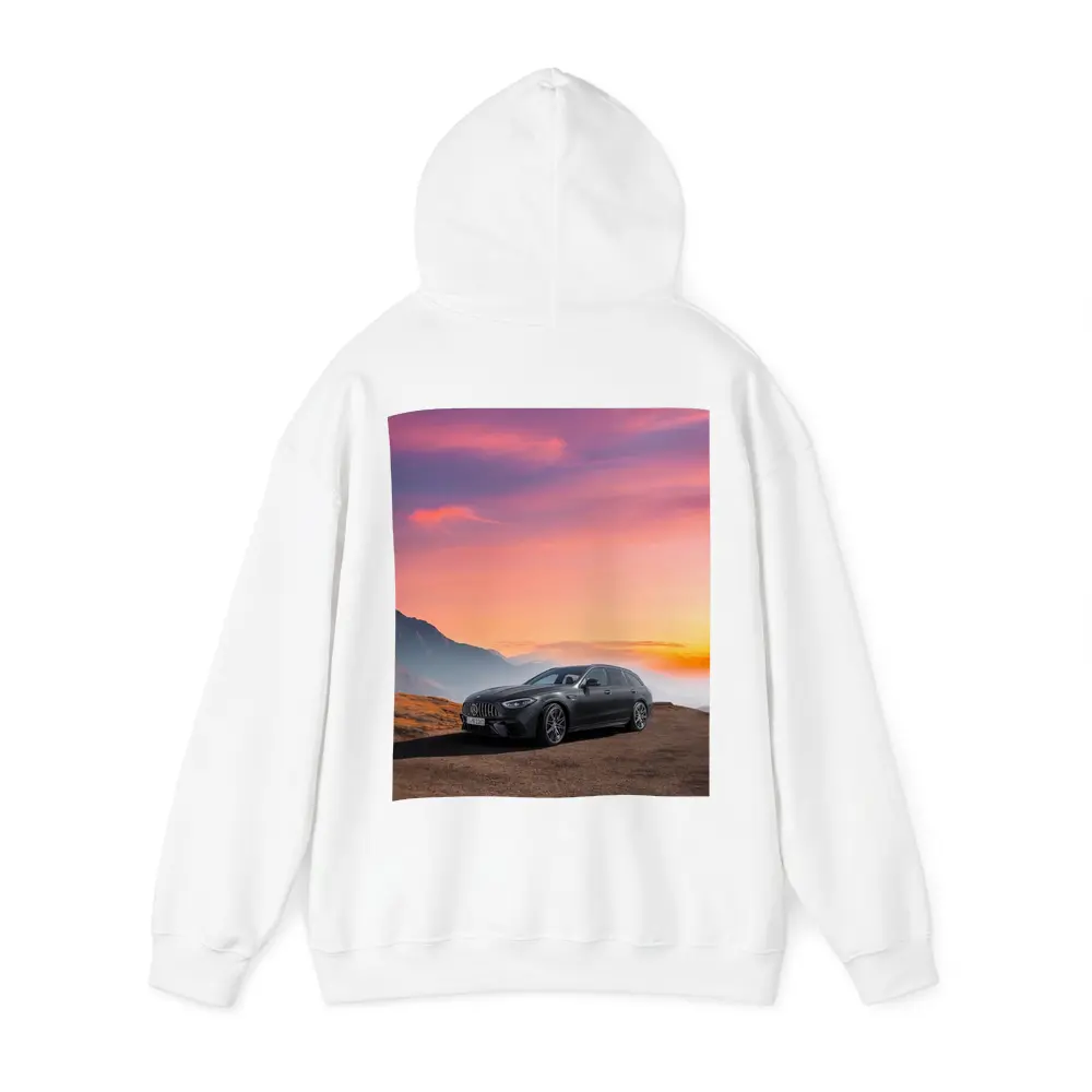Mercedes AMG C63 Wagon Mountain Sunset – Hoodies