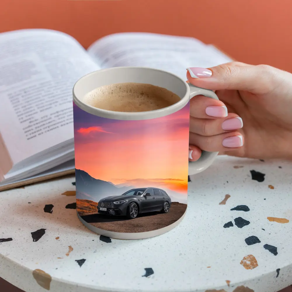 Mercedes AMG C63 Wagon Mountain Sunset – Mugs