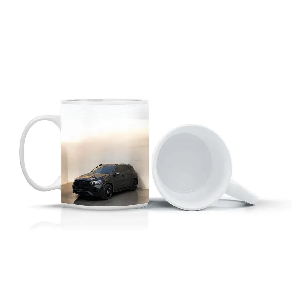 Mercedes Benz GLE Class Black Minimal Studio – Mugs