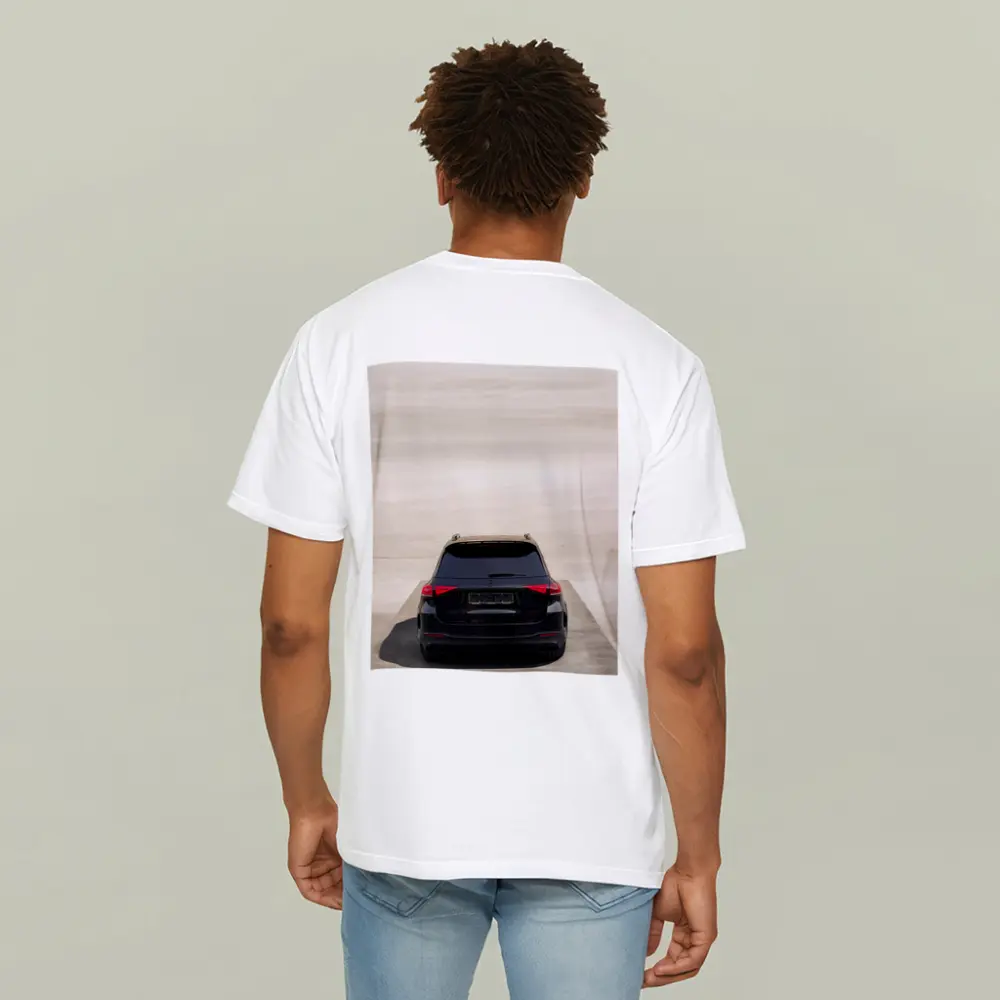 Mercedes GLE Class Black Rear Parking Lot – T-Shirts