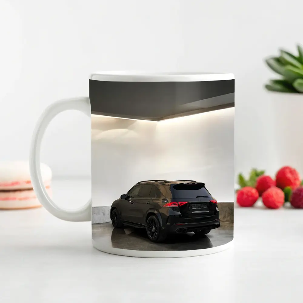 Mercedes GLE Class Black Minimal Garage – Mugs