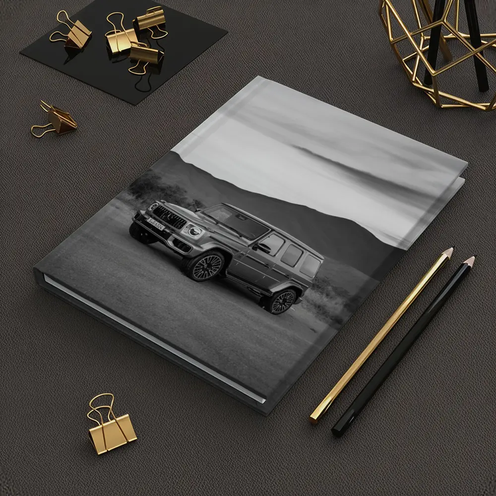Mercedes G Class Black White Mountain Landscape – Notebooks
