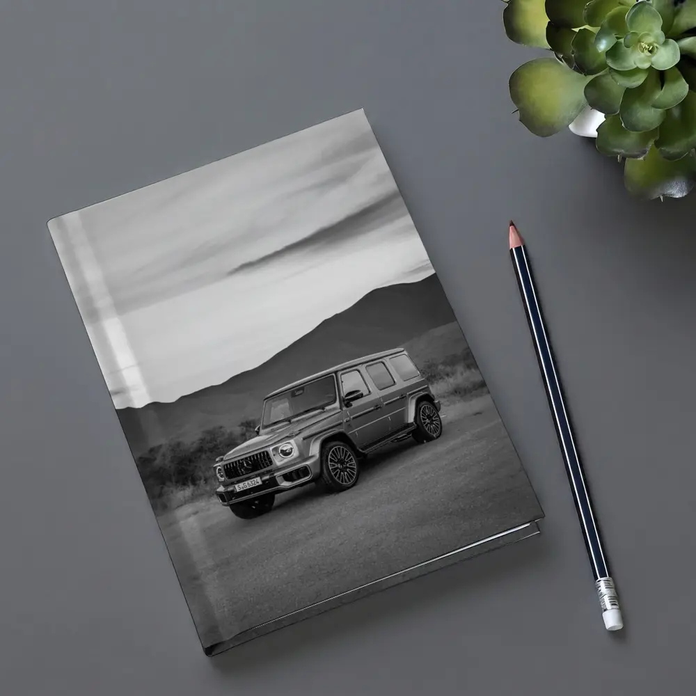 Mercedes G Class Black White Mountain Landscape – Notebooks