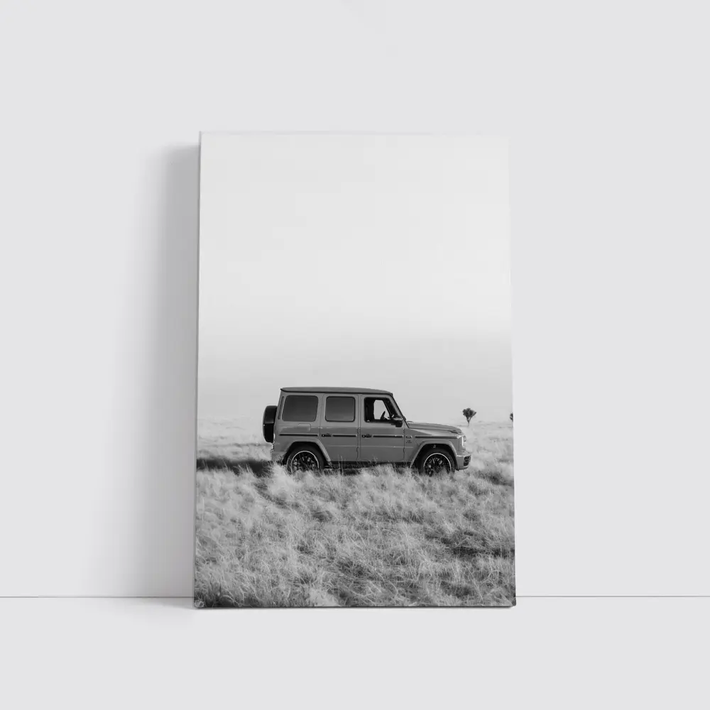 Mercedes G Class Black White Field – Wall Art