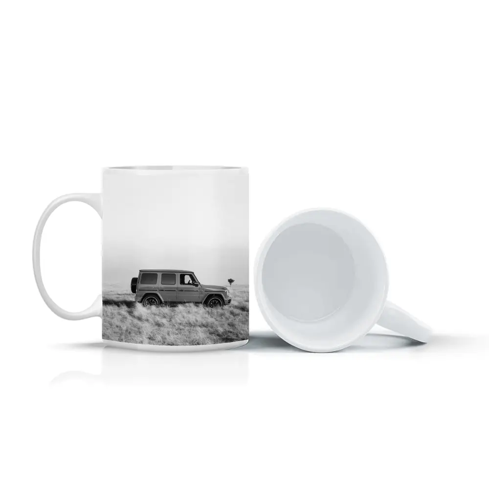 Mercedes G Class Black White Field – Mugs