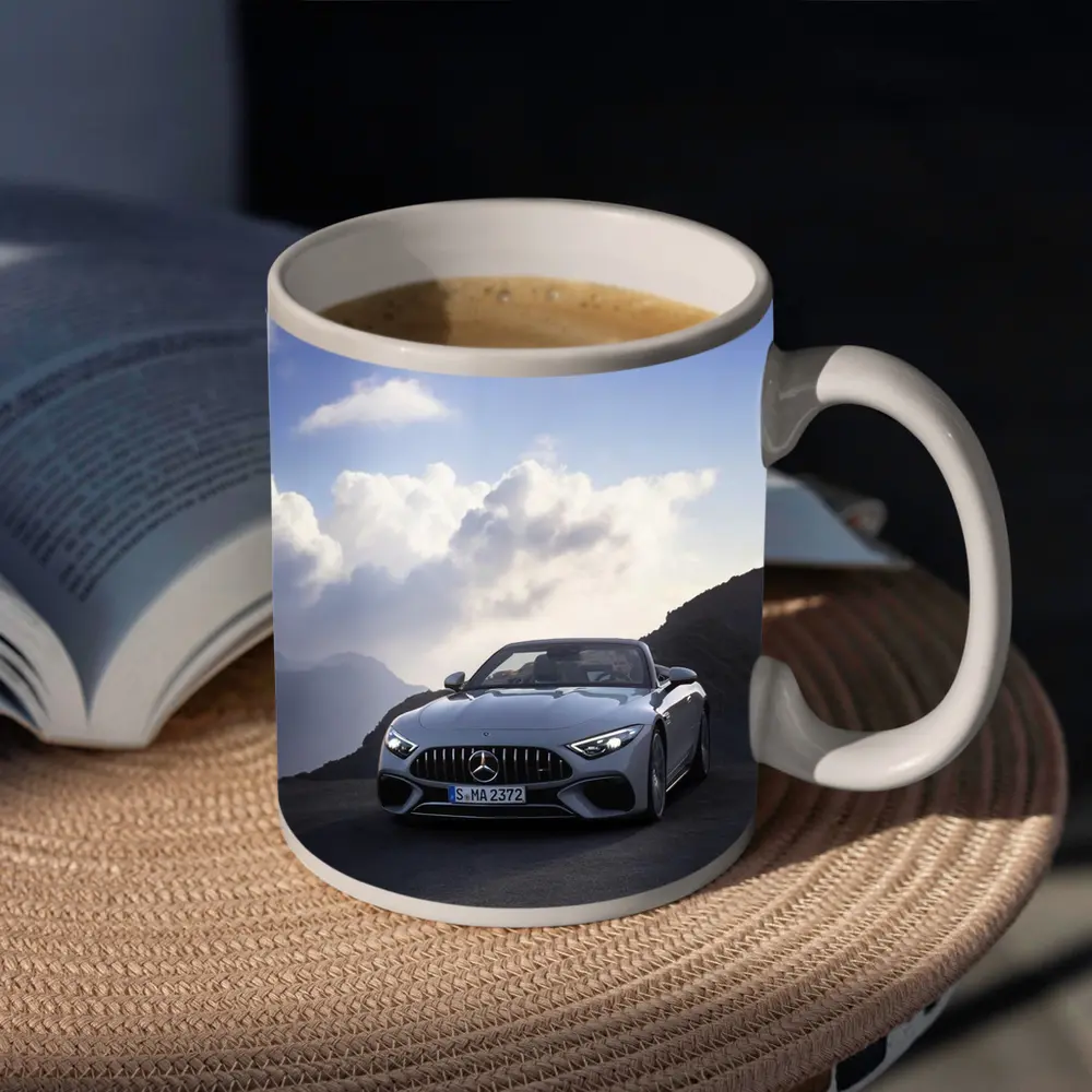 Mercedes SL Class Silver Mountain Road – Mugs