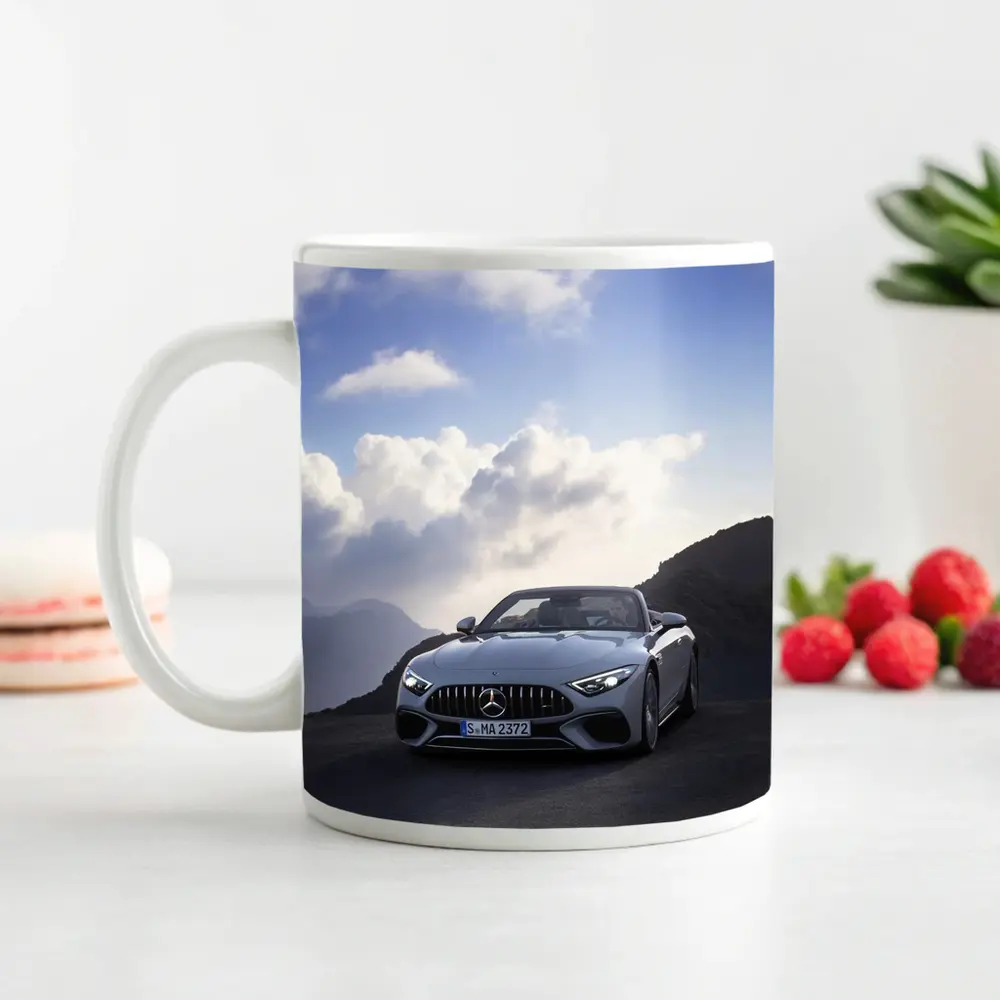 Mercedes SL Class Silver Mountain Road – Mugs