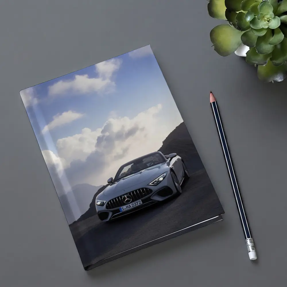 Mercedes SL Class Silver Mountain Road – Notebooks