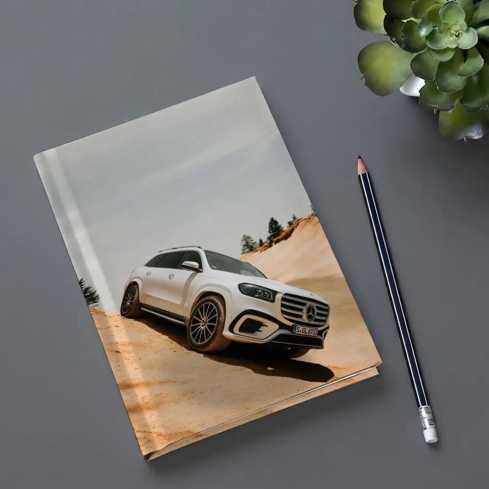 Mercedes GLS Class White SUV Sandy Dunes – Notebooks