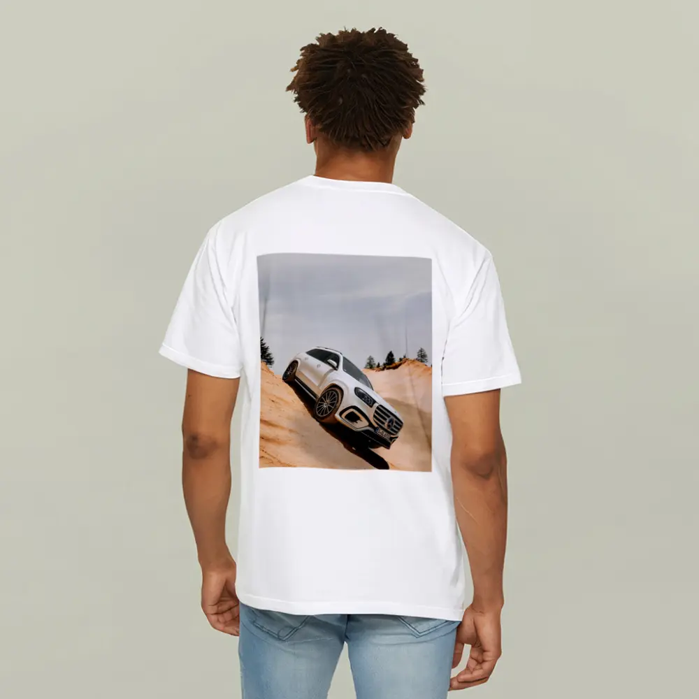 Mercedes GLS Class White SUV Sandy Dunes – T-Shirts