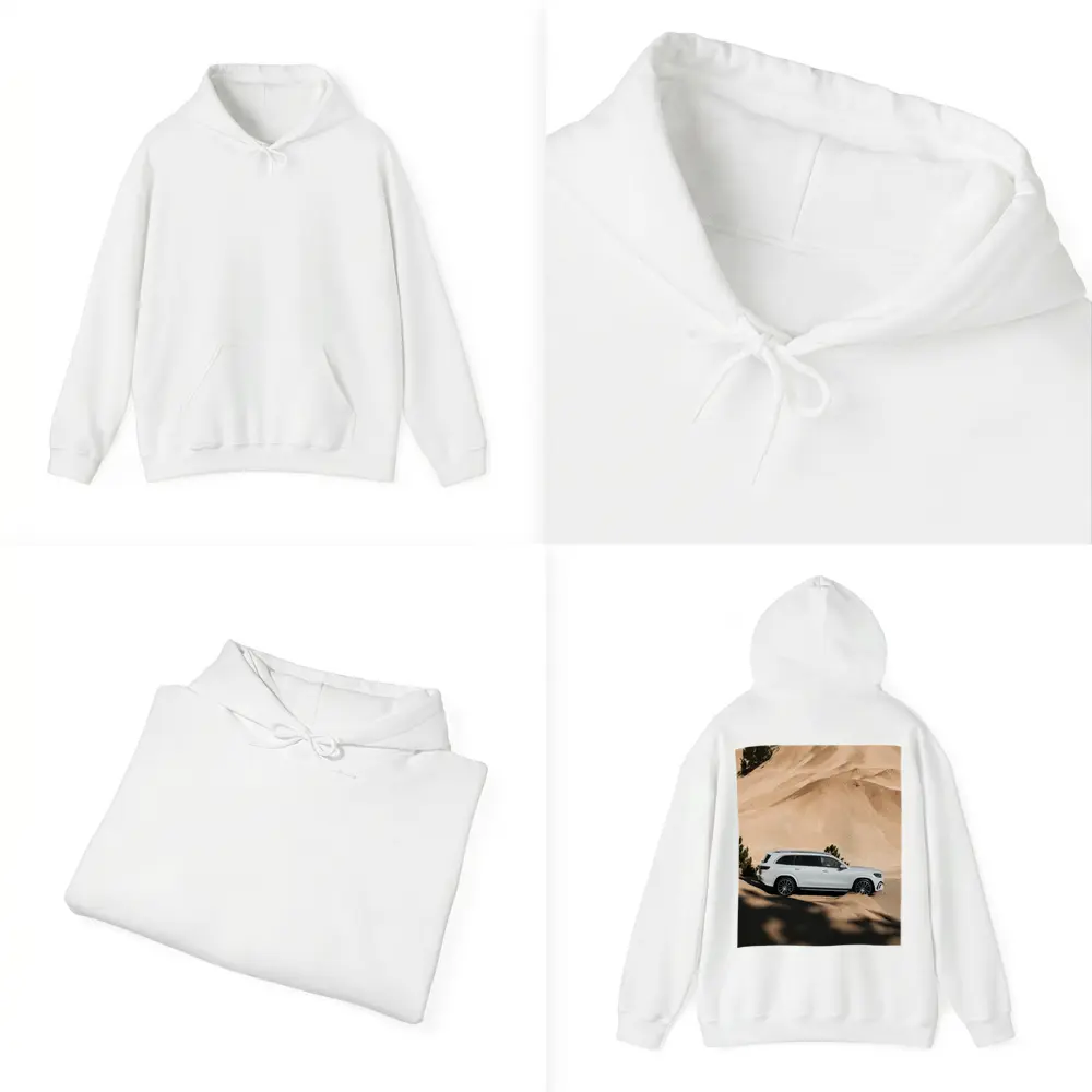 Mercedes GLS Class White Desert Dunes – Hoodies