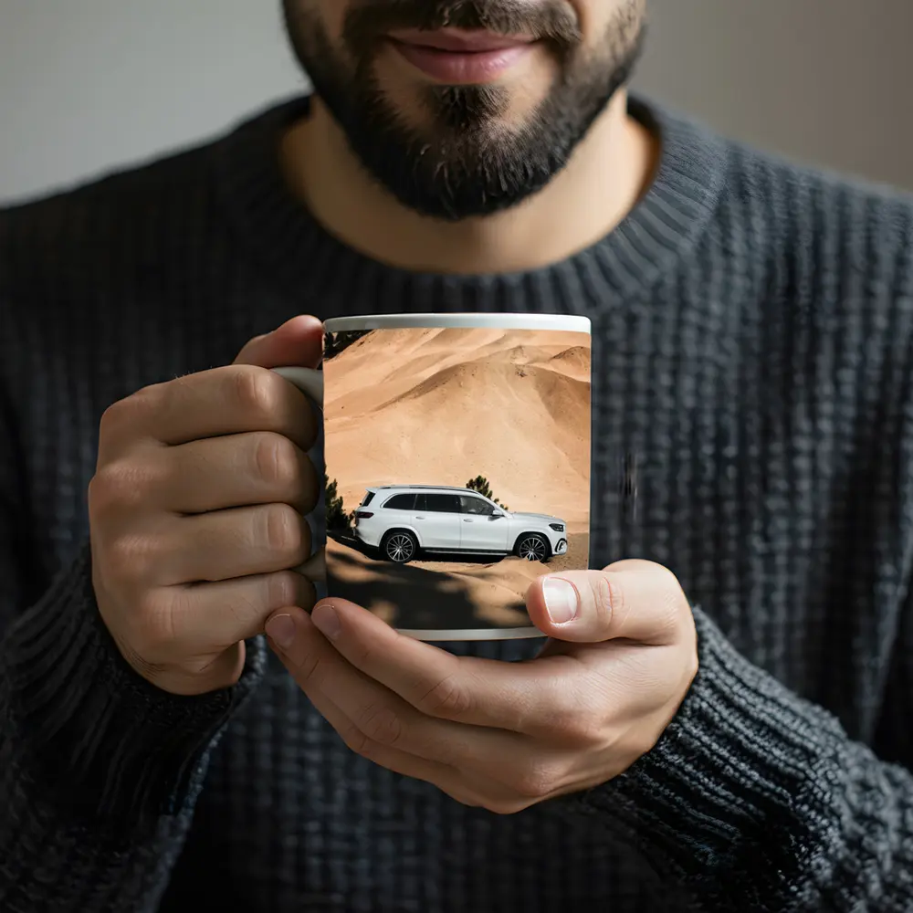 Mercedes GLS Class White Desert Dunes – Mugs