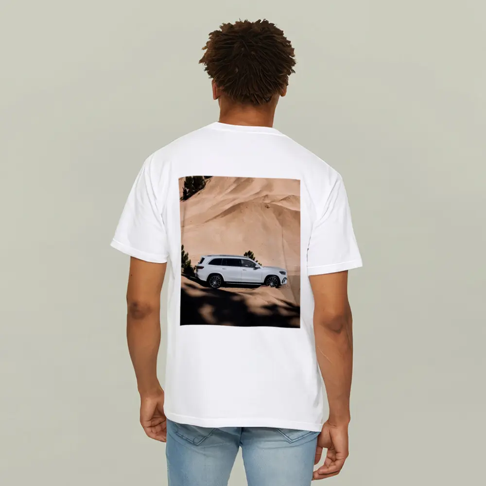 Mercedes GLS Class White Desert Dunes – T-Shirts