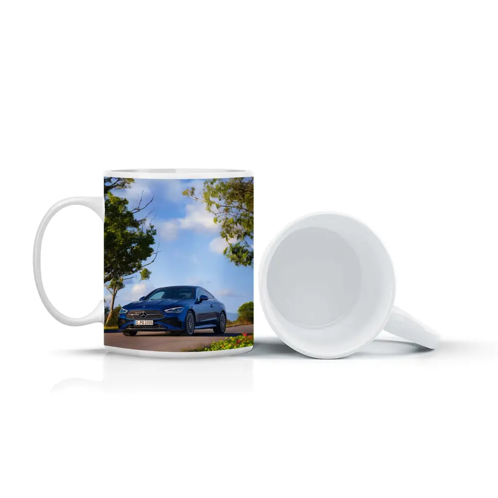 Mercedes CLE Coupe Blue Coastal Road – Mugs