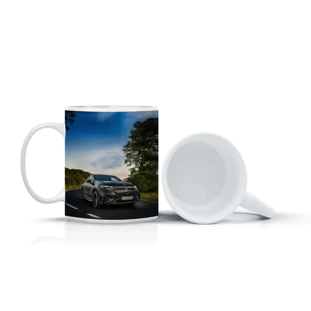 Mercedes EQE AMG Dark Road Green Trees – Mugs