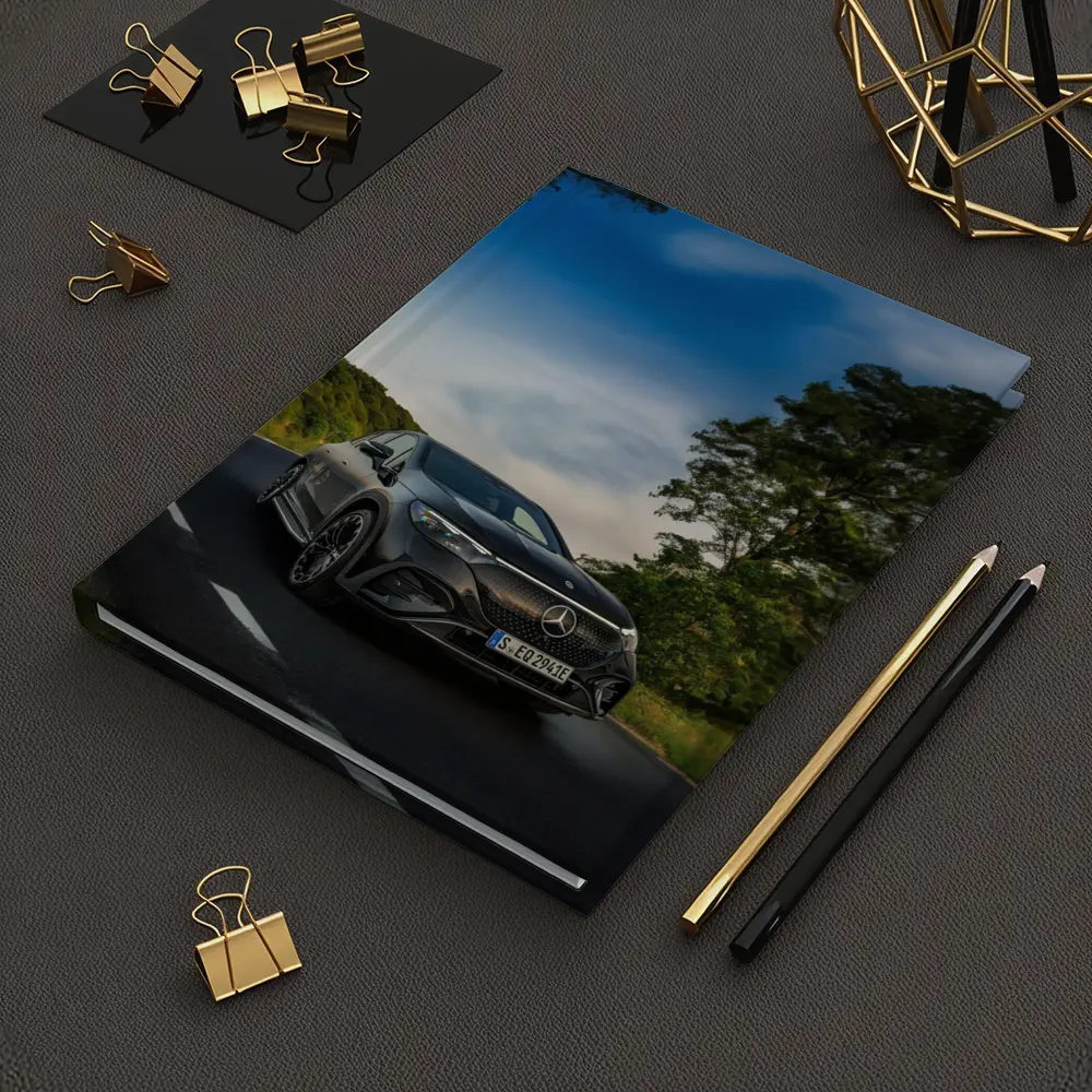 Mercedes EQE AMG Dark Road Green Trees – Notebooks