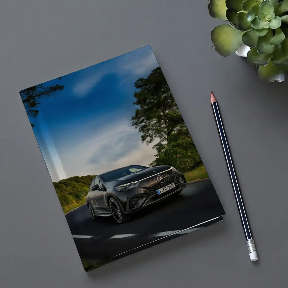 Mercedes EQE AMG Dark Road Green Trees – Notebooks