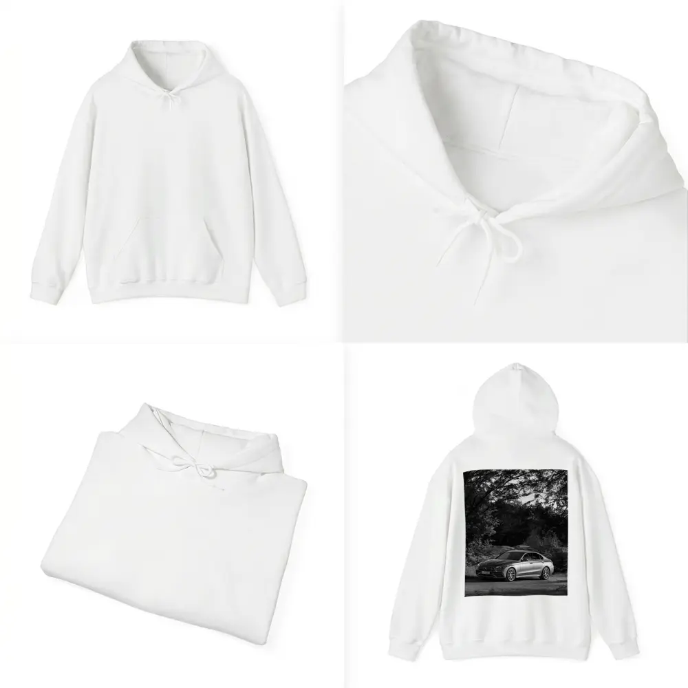 Mercedes AMG C Class Black White Nature – Hoodies