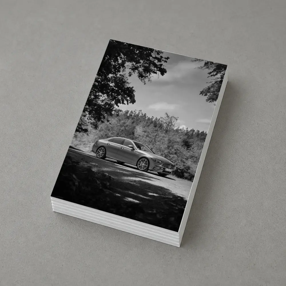 Mercedes AMG C63 Black White Forest – Postcards