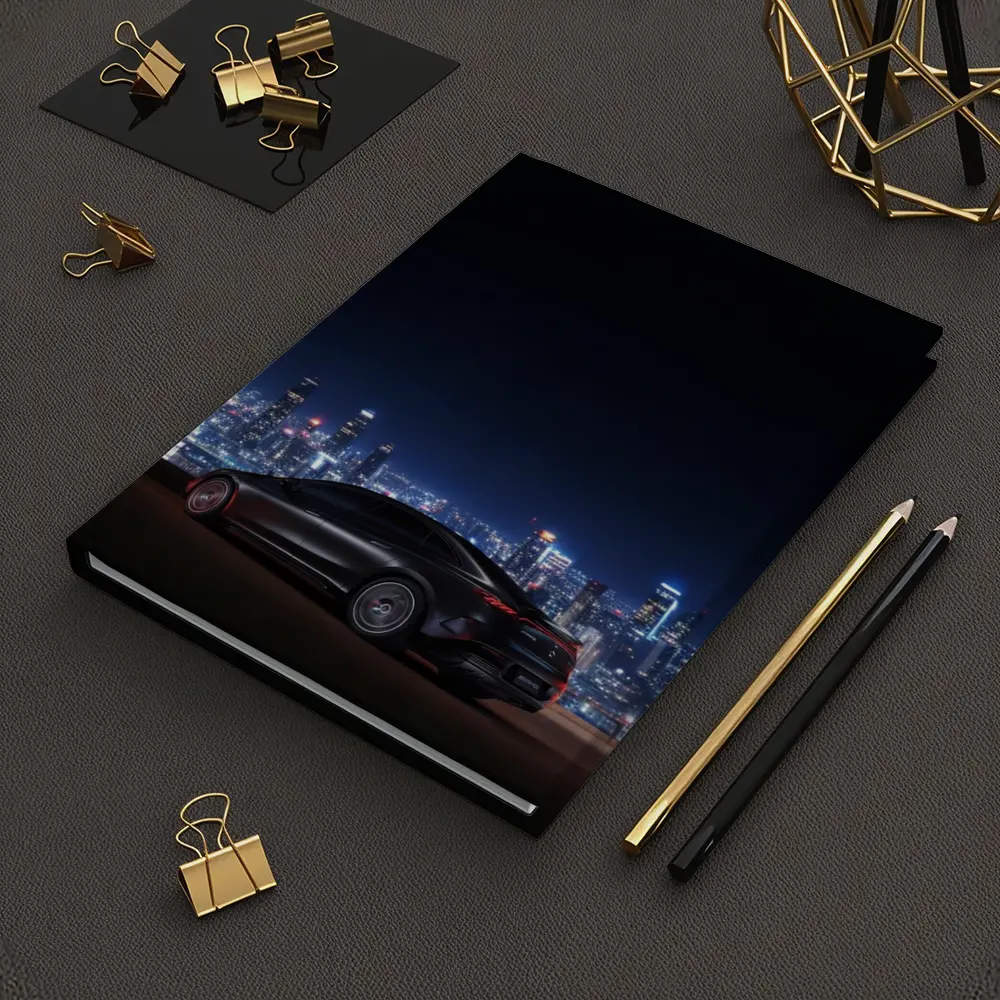 Mercedes AMG EQS Night City Skyline – Notebooks