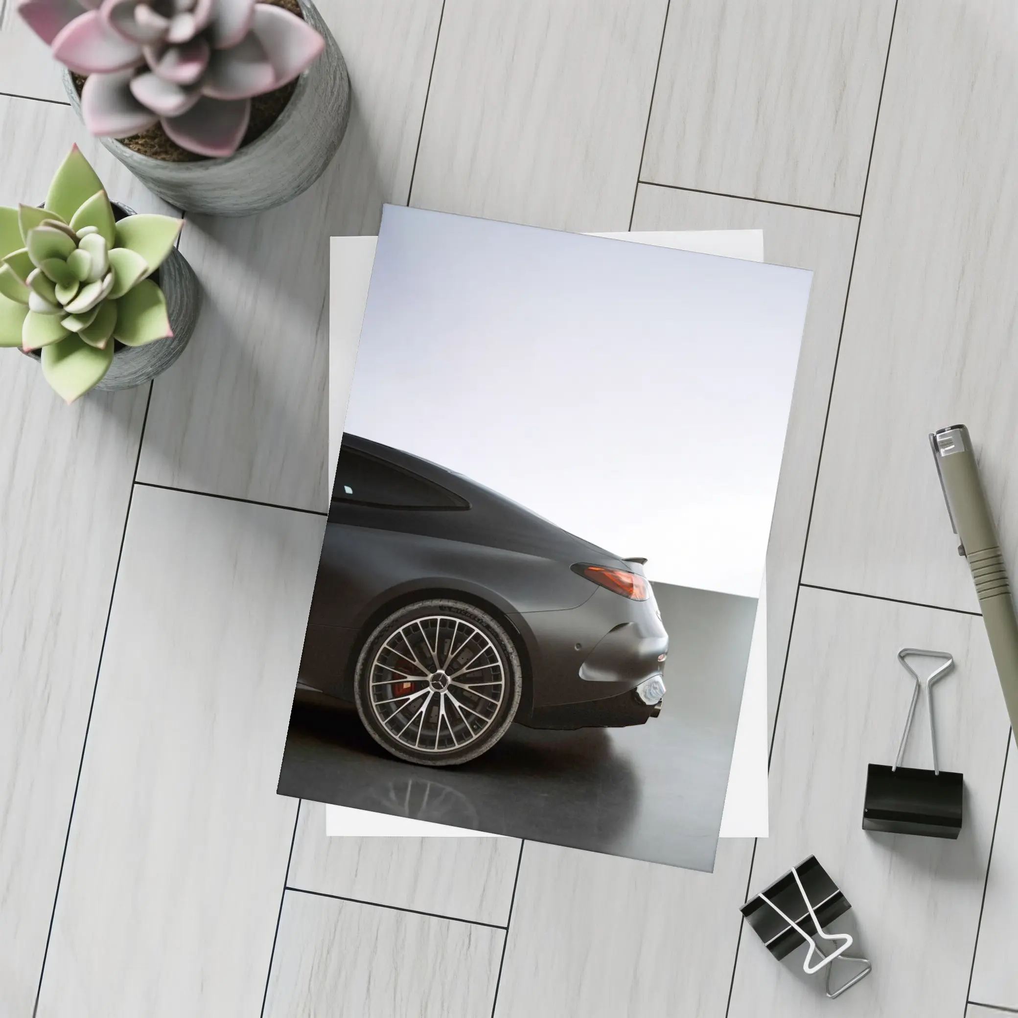 Mercedes CLS Coupe Matte Black Studio – Postcards