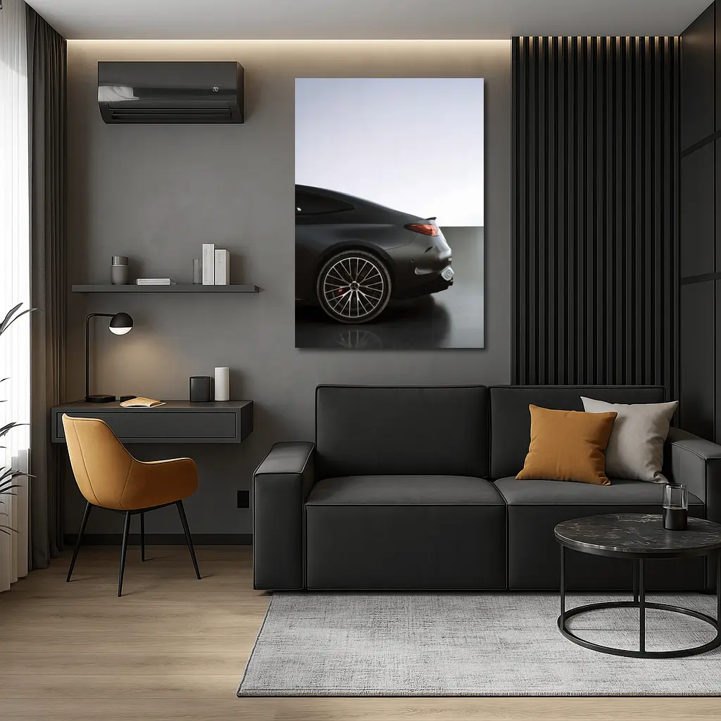 Mercedes CLS Coupe Matte Black Studio – Wall Art