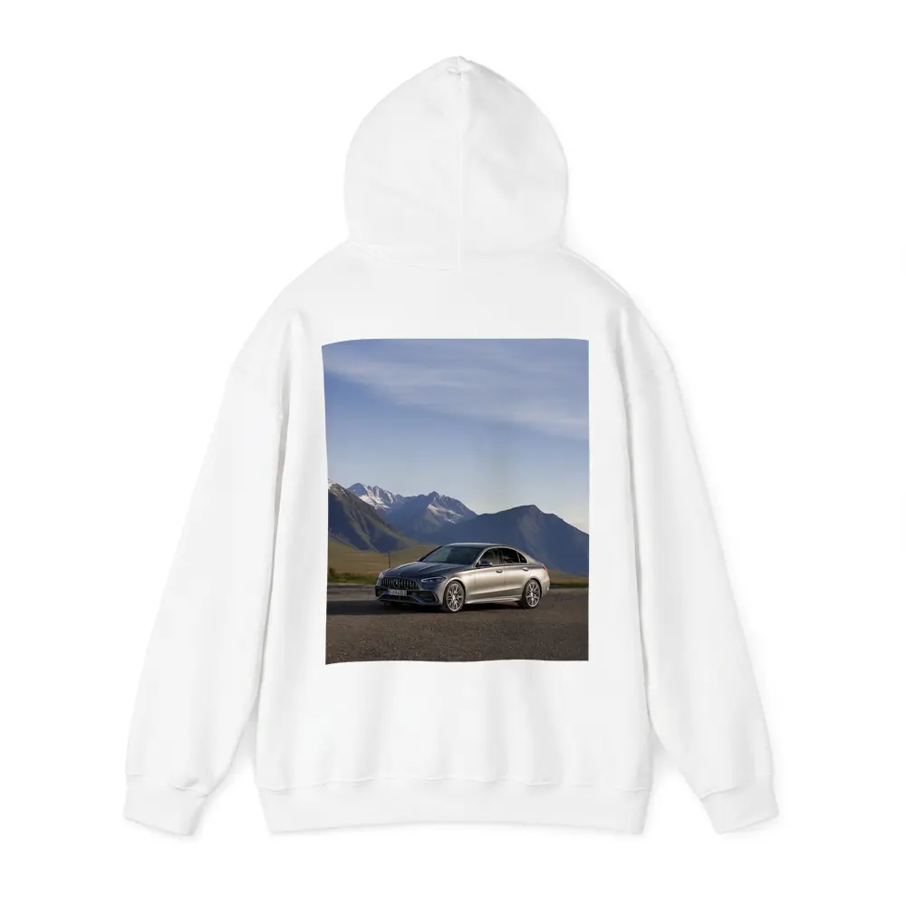 Mercedes AMG C Class Mountain Backdrop – Hoodies
