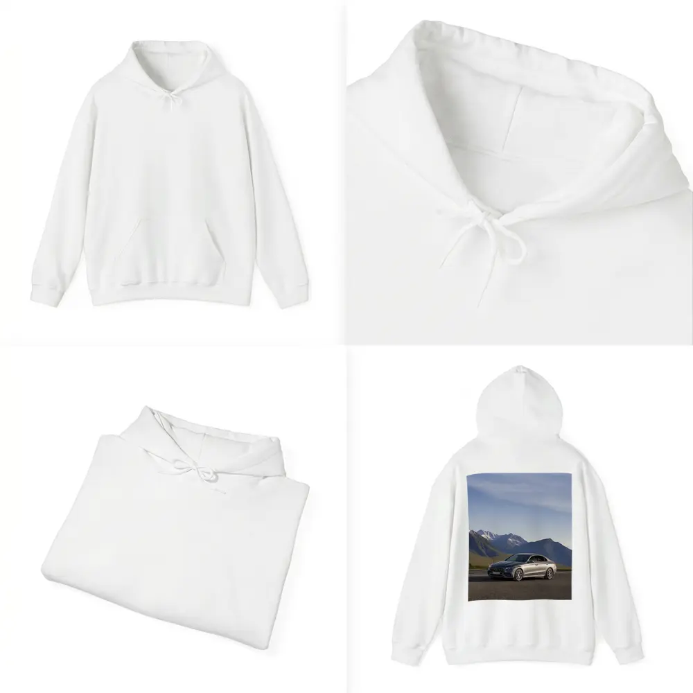 Mercedes AMG C Class Mountain Backdrop – Hoodies