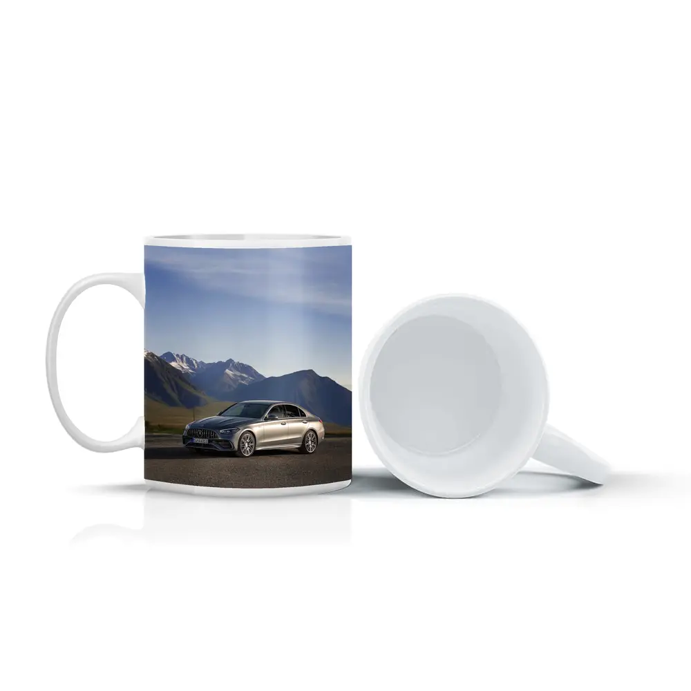 Mercedes AMG C Class Mountain Backdrop – Mugs