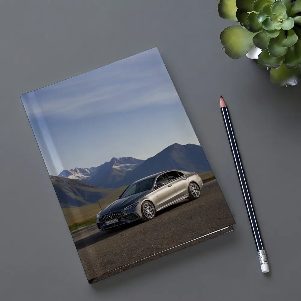 Mercedes AMG C Class Mountain Backdrop – Notebooks