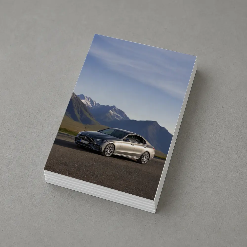 Mercedes AMG C Class Mountain Backdrop – Postcards