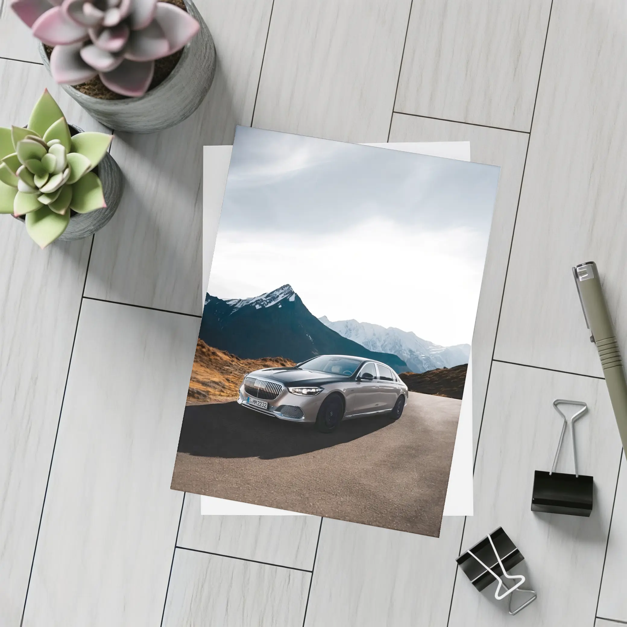 Mercedes Maybach S Class Mountain Road – Postcards