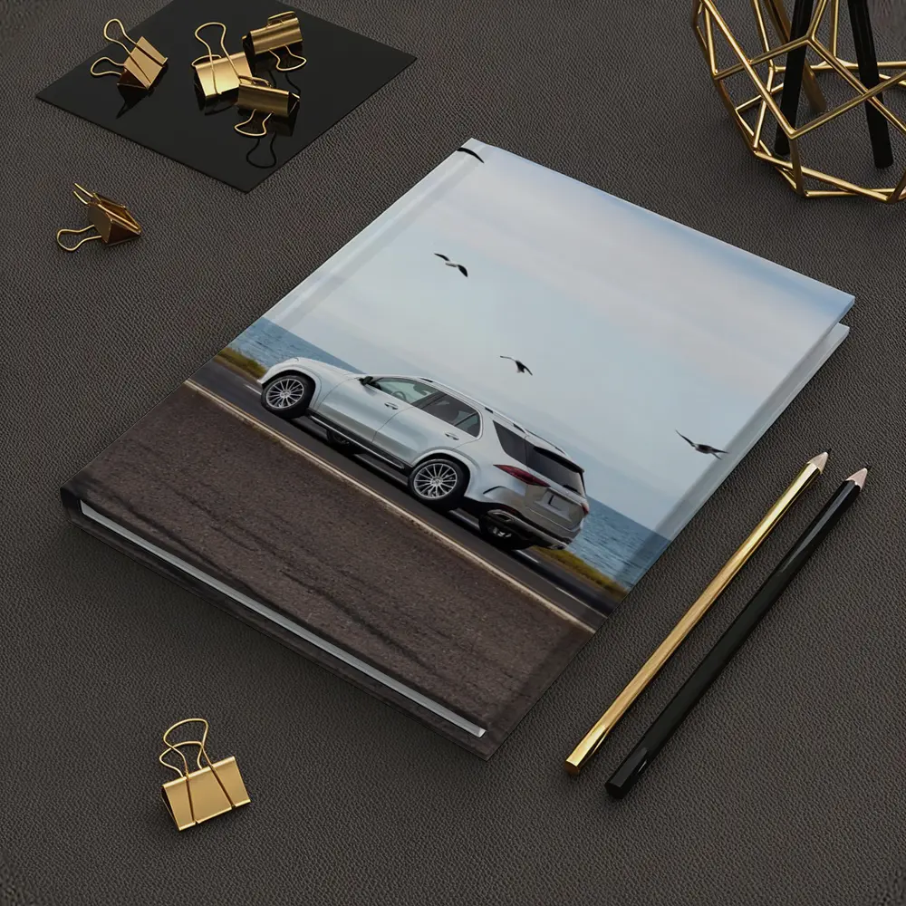 Mercedes GLE White SUV Coastal Road Drive – Notebooks