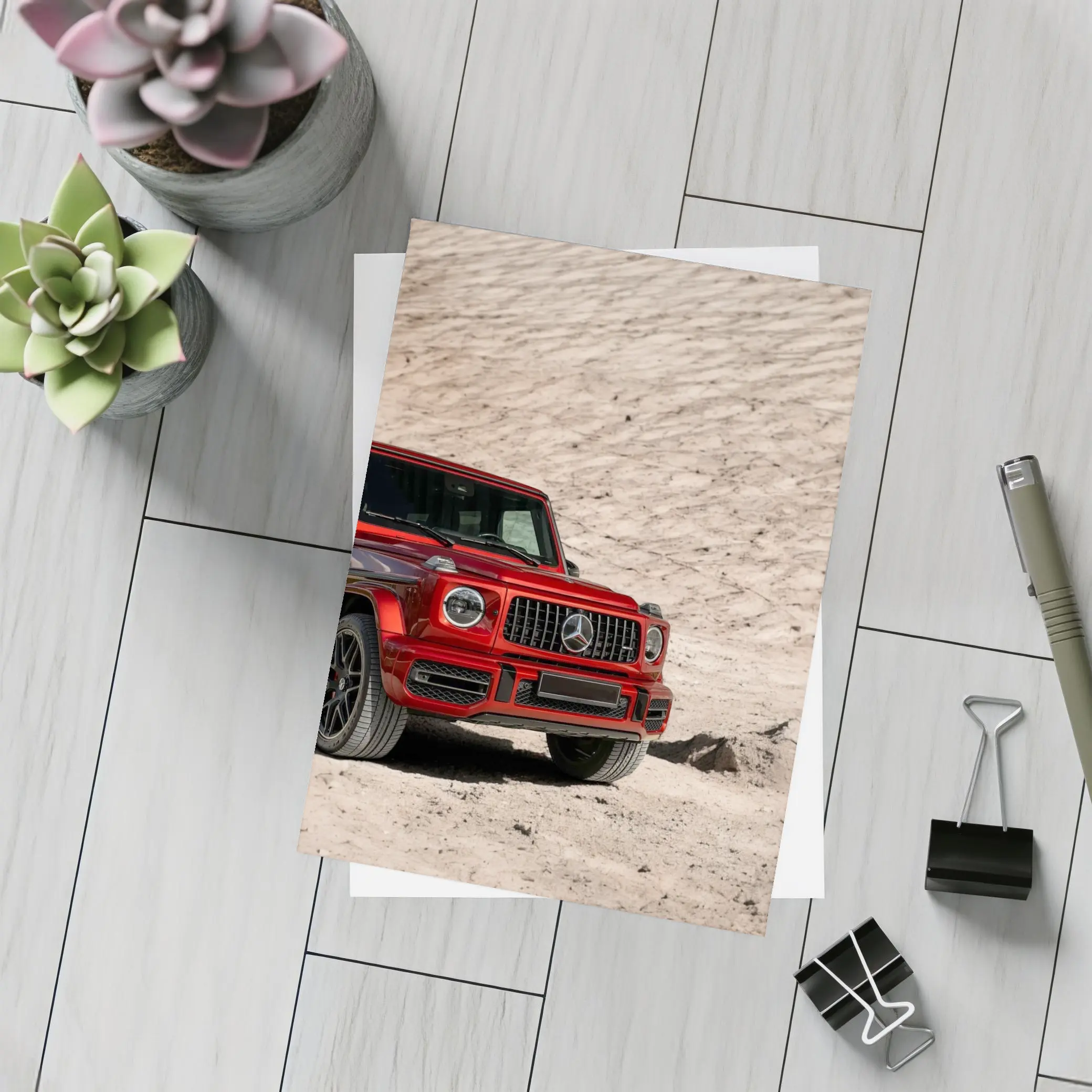 Mercedes AMG G Class Red Desert Scene – Postcards