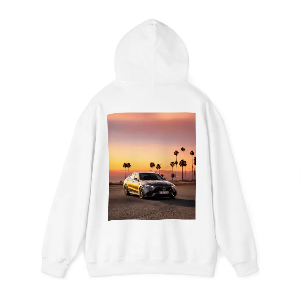 Mercedes AMG C63 Sunset Palm Trees – Hoodies