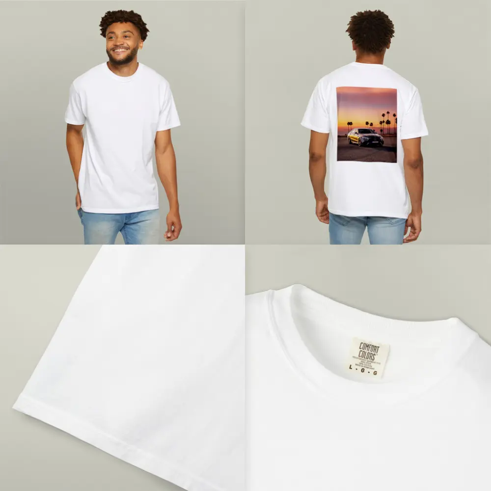 Mercedes AMG C63 Sunset Palm Trees – T-Shirts
