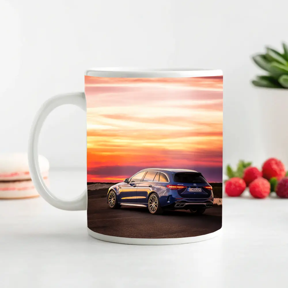 Mercedes AMG C Class Estate Sunset Sky – Mugs