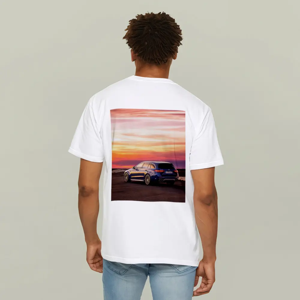 Mercedes AMG C Class Estate Sunset Sky – T-Shirts