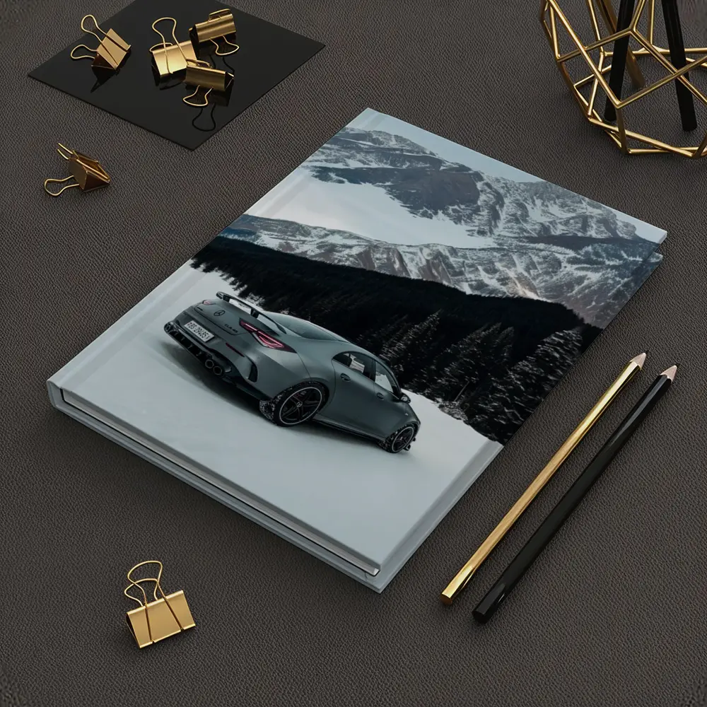Mercedes AMG CLA Coupe Snowy Mountain Scene – Notebooks