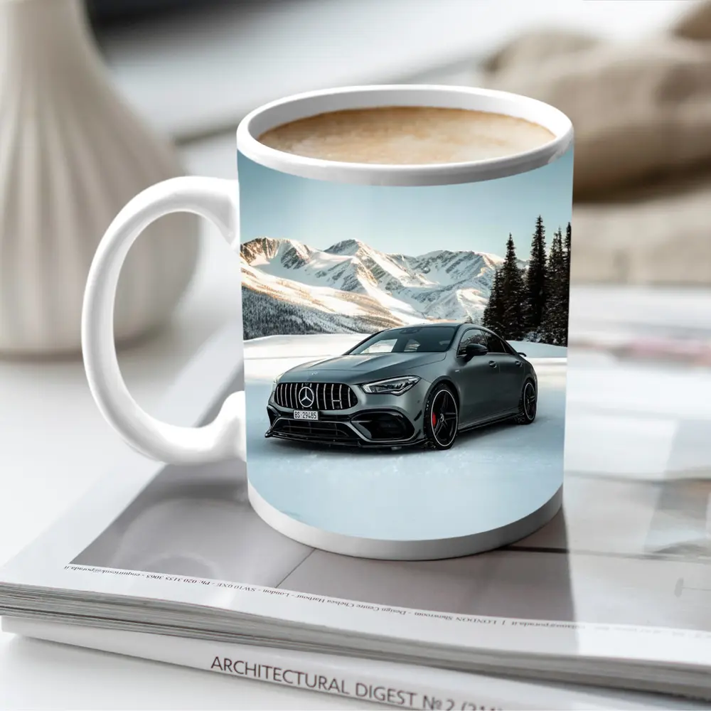 Mercedes AMG CLA Gray Snow Mountain – Mugs