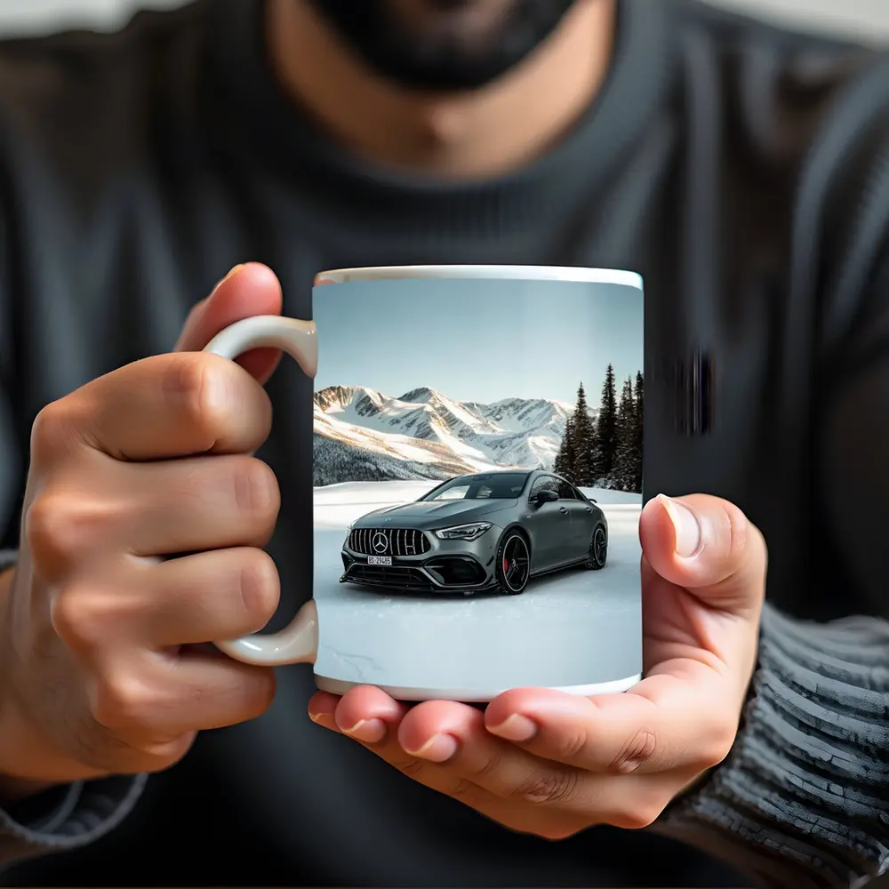 Mercedes AMG CLA Gray Snow Mountain – Mugs