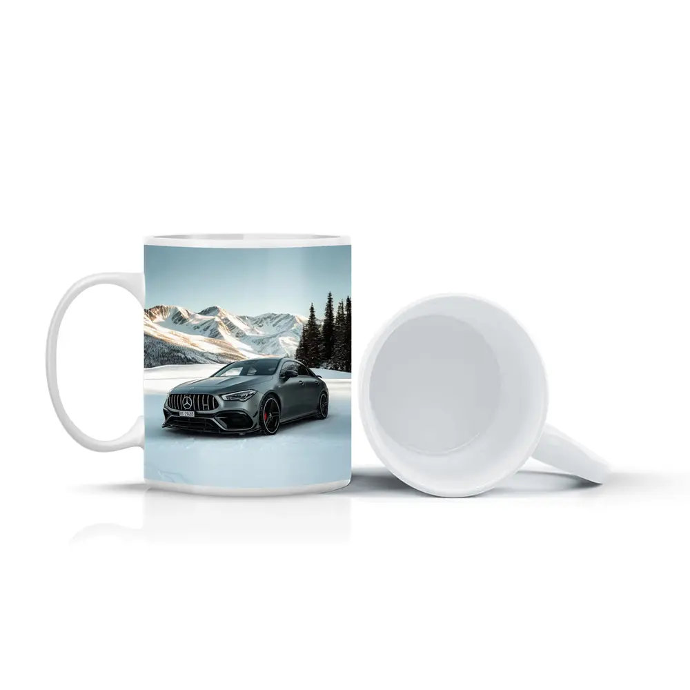 Mercedes AMG CLA Gray Snow Mountain – Mugs