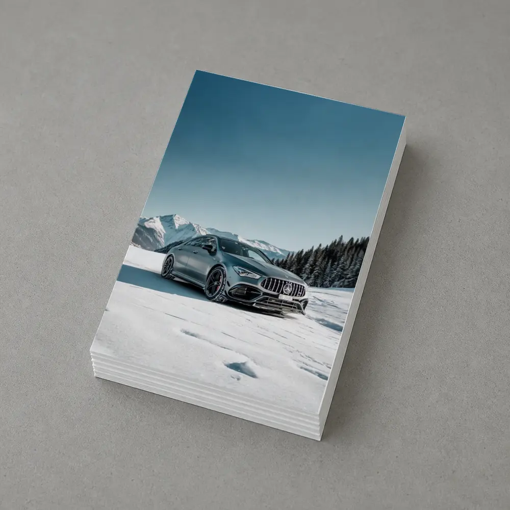 Mercedes AMG CLA Snow Mountain Winter – Postcards