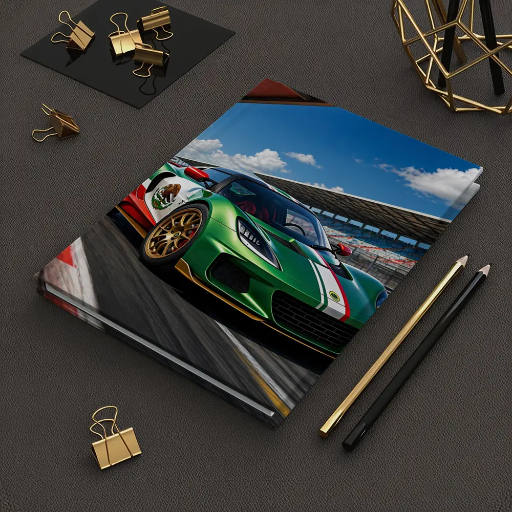 Lotus Exige Mexican Flag Livery Racing Track – Notebooks