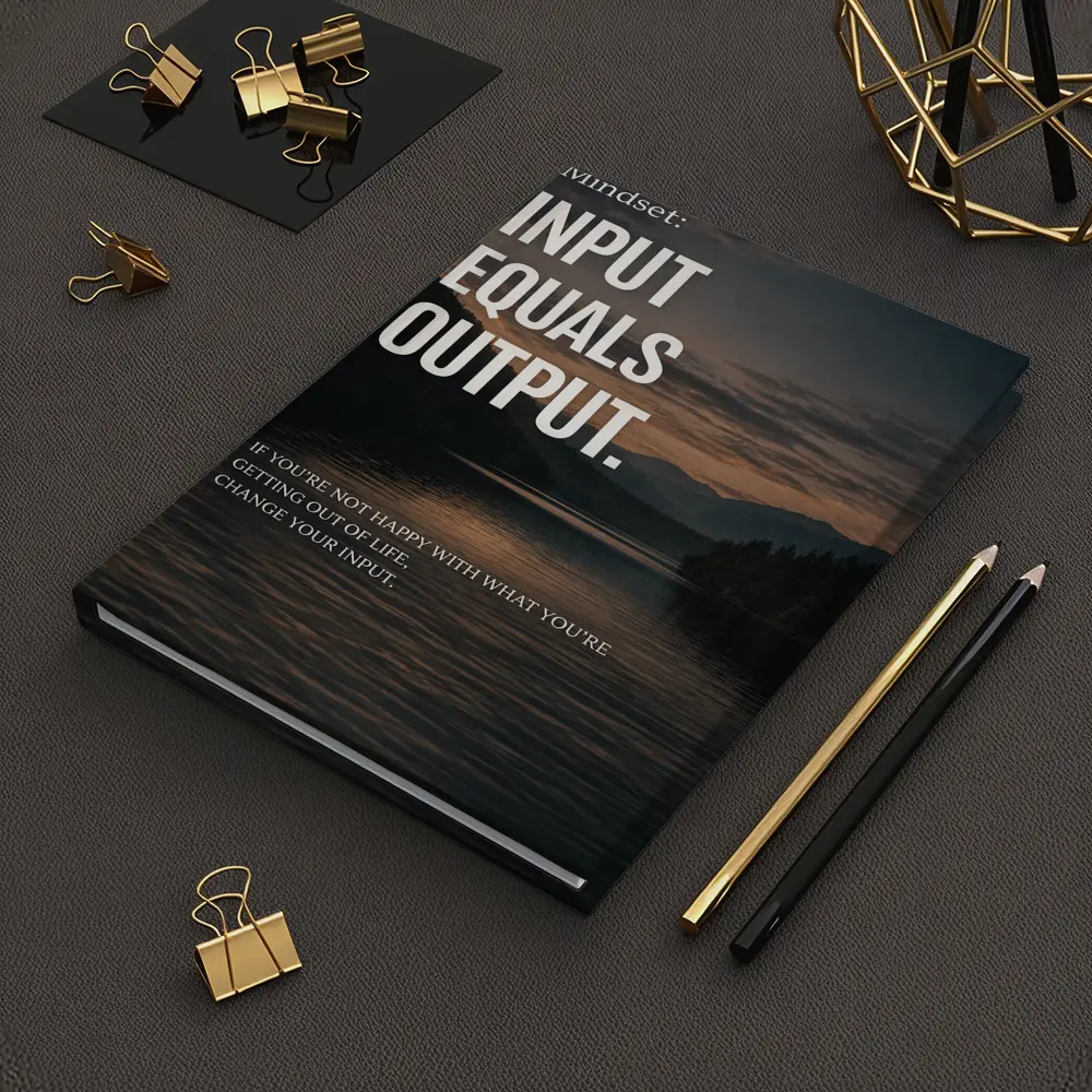 Mindset Input Equals Output Lake Mountains – Notebooks